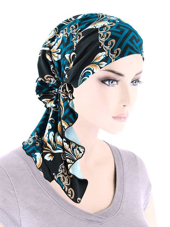 The Bella Scarf Blue Geo Status