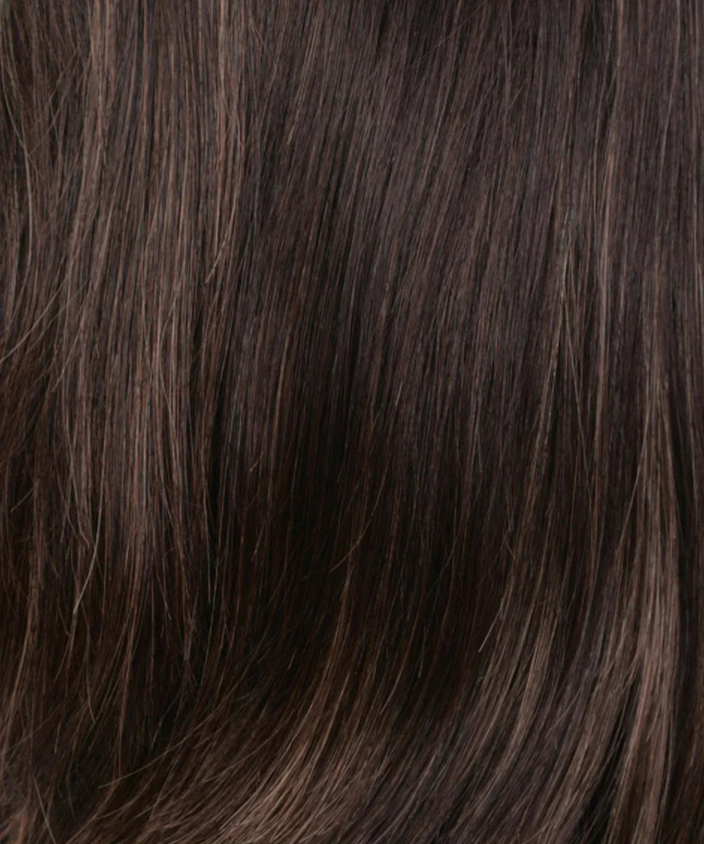 R4/14/24H - Dark Brown with Dark Blonde / Pale Golden Blonde Highlights