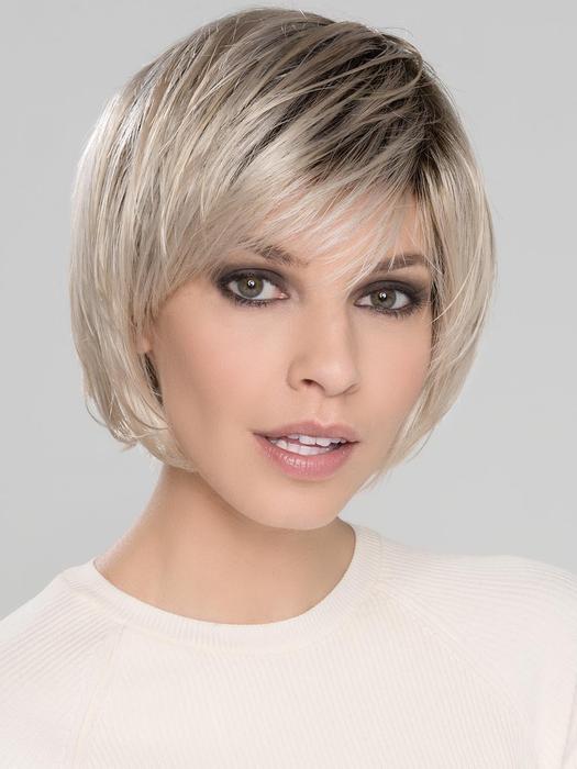 BEAM by ELLEN WILLE in LIGHT CHAMPAGNE ROOTED 23.25.101 | Lightest Pale Blonde and Lightest Golden Blonde with Winter White Blend and Shaded Roots