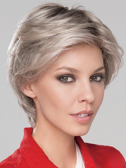 CITTA MONO by ELLEN WILLE in SILVER ROOTED 56.60.101 | Lightest Brown Blended with Grey and Pearl White with Pearl Platinum and Shaded Roots | DISCONTINUED COLOR