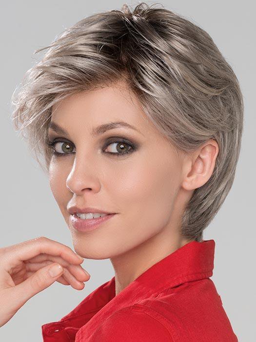 CITTA MONO by ELLEN WILLE in SILVER ROOTED 56.60.101 | Lightest Brown Blended with Grey and Pearl White with Pearl Platinum and Shaded Roots | DISCONTINUED COLOR