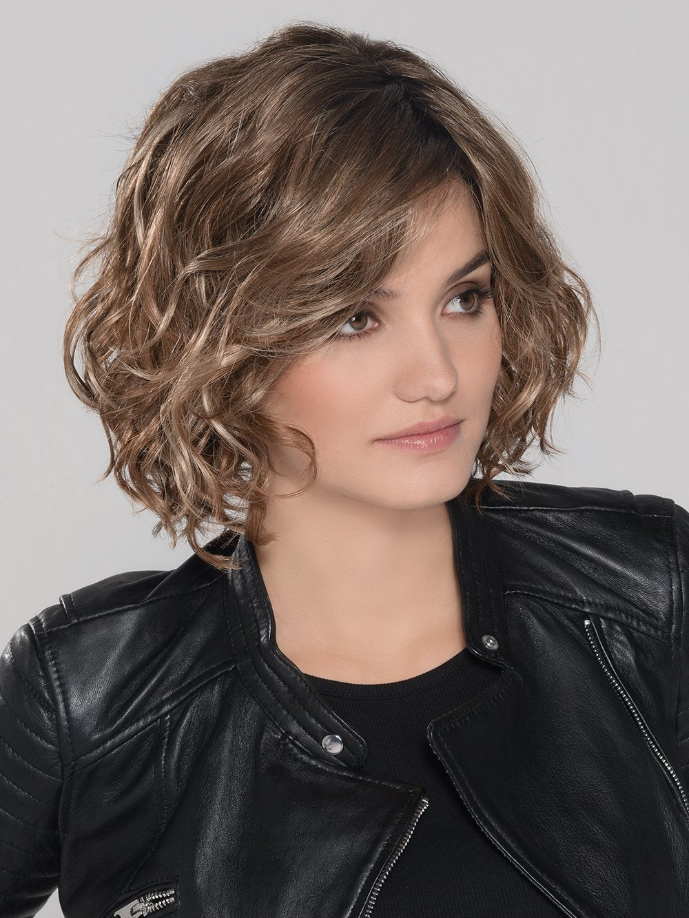 GIRL MONO by ELLEN WILLE in LIGHT BERNSTEIN ROOTED 12.27.26 | Lightest Brown and Dark Strawberry Blonde with Light Golden Blonde Blend and Shaded Roots