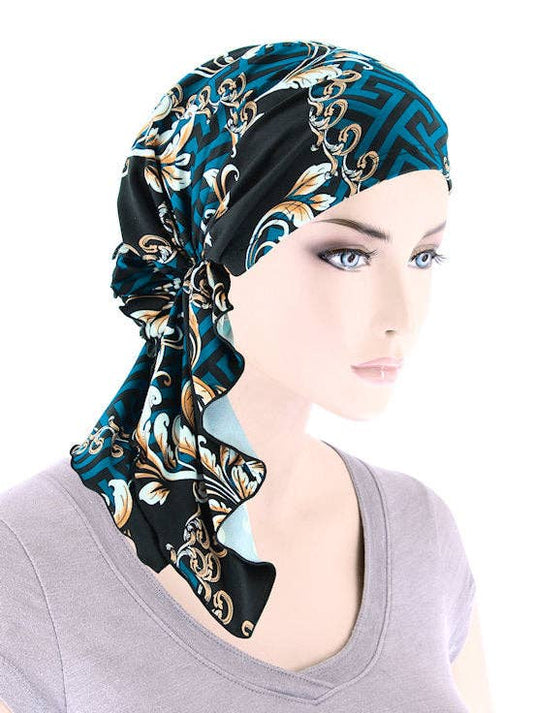 The Bella Scarf Blue Geo Status