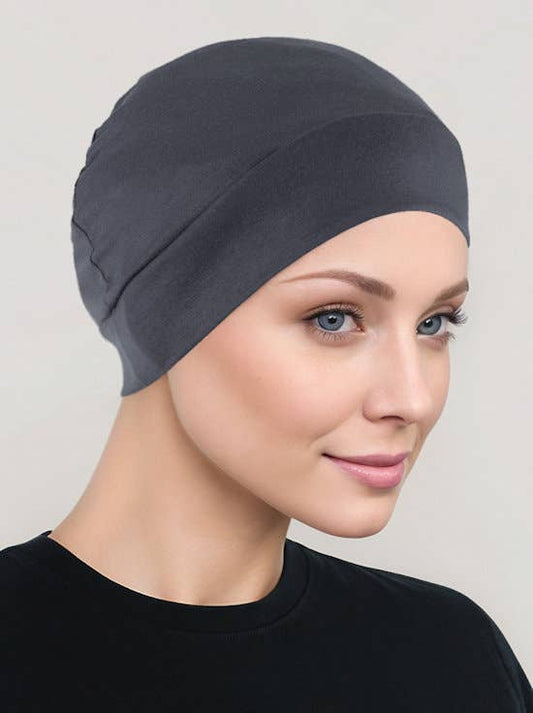 Chemo Cap Buttery Soft Charcoal Gray