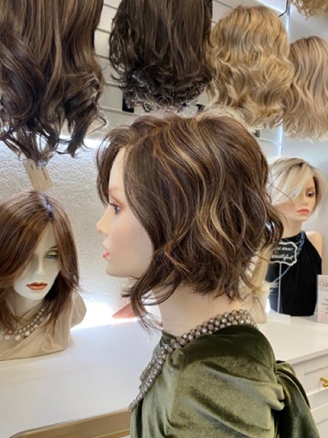 Los Angeles | Synthetic Lace Front Wig (Mono Part) |Dark Brown +HL