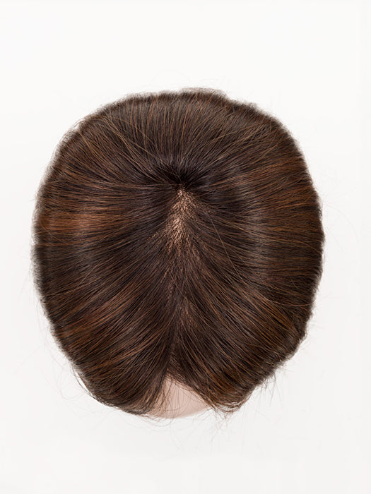 CHOCOLATE MULTI SHADED | 33.27.6 Dark Auburn and Dark Strawberry Blonde with Dark Brown Blend with Shaded Roots