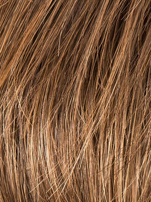 CHOCOLATE ROOTED 830.27.6 | Medium and Dark Brown with Light Auburn and Dark Strawberry Blonde Blend with Shaded Roots