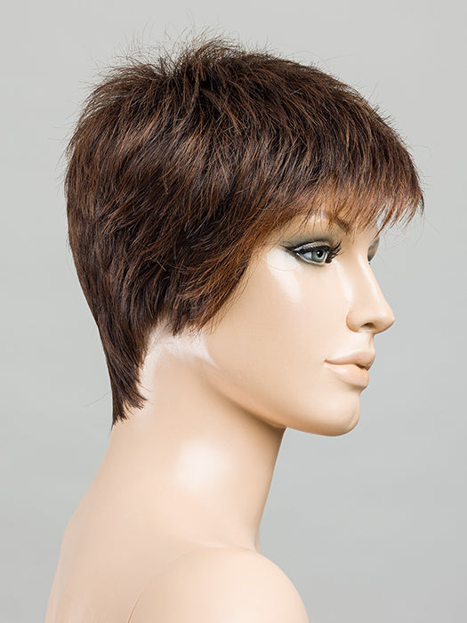 DARK CHOCOLATE ROOTED 6.4.30 | Dark Brown, Darkest Brown, and Light Auburn Blend with Shaded Roots