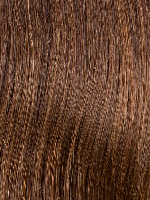 CHOCOLATE TIPPED 830.6 | Dark Brown and Medium Warm Brown with Medium Brown Blended with Light Auburn with Tipped Ends and Shaded Roots