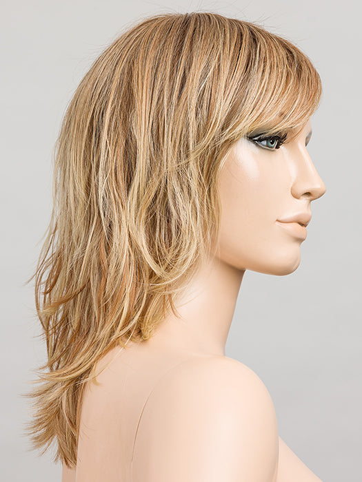LIGHT BERNSTEIN ROOTED 12.26.27 | Lightest Brown, Light Golden Blonde, and Dark Strawberry Blonde Blend with Shaded Roots