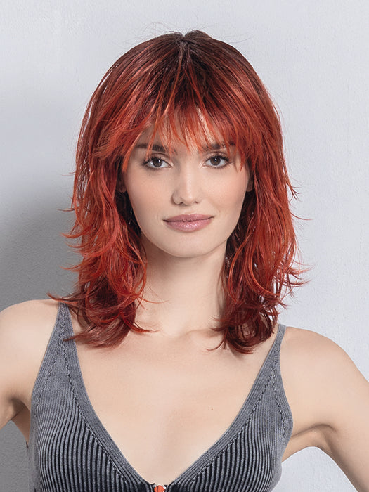 ENERGY by Ellen Wille in FIRESTORM ROOTED 132.32.133 | Granat Red and Deep Reddish Copper with Red Violet Blend and Shaded Roots