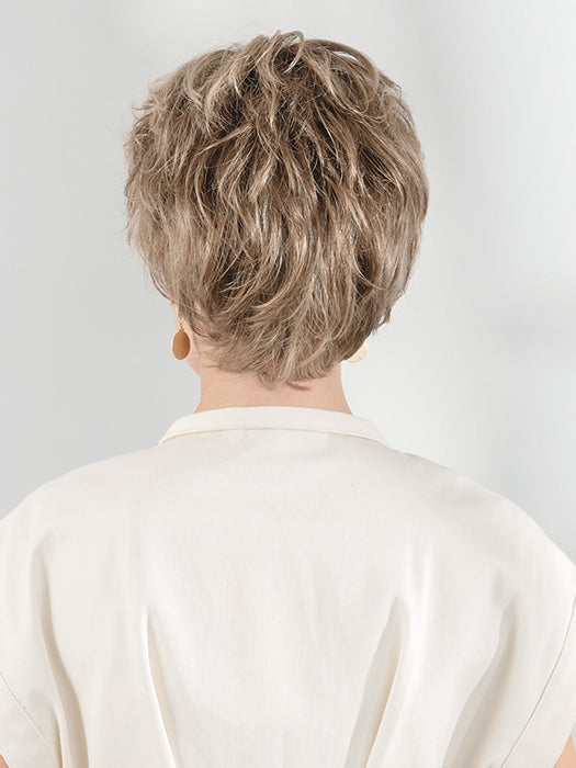 CHARME SOFT  by ELLEN WILLE in TOBACCO ROOTED 12.27.26 | Lightest Brown and Dark Strawberry Blonde with Light Golden Blonde Blend and Shaded Roots
