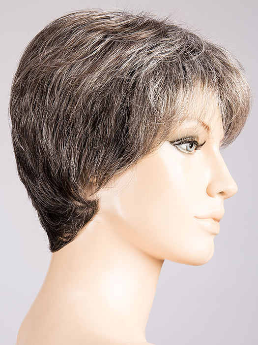 SALT/PEPPER ROOTED 39.51.44 | Darkest Brown and Black/Dark Brown with Grey Blend and Shaded Roots