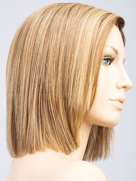 LIGHT BERNSTEIN ROOTED 12.26.27 | Lightest Brown, Light Golden Blonde and Dark Strawberry Blonde Blend with Dark Shaded Roots