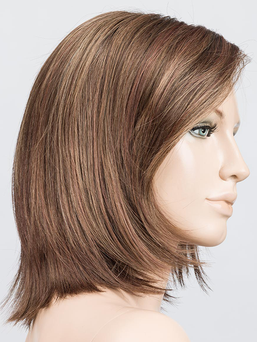 HOT MOCCA ROOTED 830.27.33 | Medium Brown, Light Auburn, Dark Strawberry Blonde, and Dark Auburn Blend with Dark Shaded Roots
