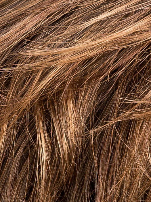 CHOCOLATE ROOTED 830.27.6 | Medium to Dark Brown base with Light Reddish Brown Highlights and Dark Roots