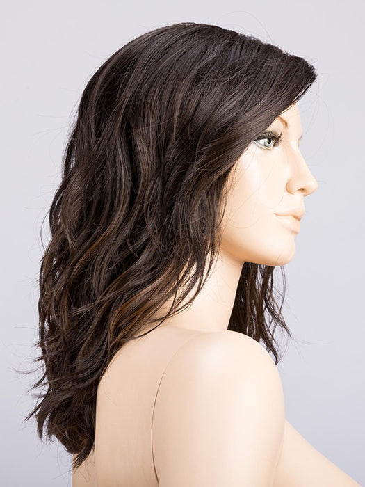 ESPRESSO TIPPED 2.4.8 | Black/Dark Brown with Darkest Brown Blend and Medium Brown Highlights  with Lighter Tipped Ends and Shaded Roots